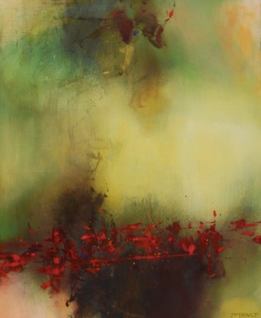 terre sanglante (acrylique sur toile 73 x 60 cm)